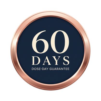 60-Day Dose-Day Guarantee seal
